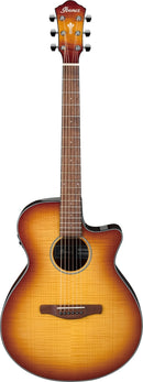 Ibanez AEG70LHH AEG Guitare acoustique à pan coupé unique (Light Honey Burst)