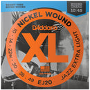 D'Addario EJ20 XL Nickel Wound Electric Guitar Strings Jazz Extra Light 10-49