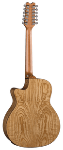 Dean EQA12-GN - Guitare acoustique Exotica Body Style Quilt Ash A/E 12 cordes - Naturel