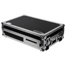 Odyssey FZGS1BM10W Reversible Format DJ Mixer and One Battle Position Turntable Coffin Flight Case w/Glide Platform  - 10″