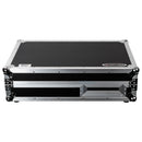 Odyssey FZGS1BM10W Reversible Format DJ Mixer and One Battle Position Turntable Coffin Flight Case w/Glide Platform  - 10″