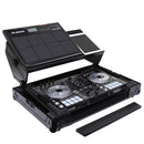 Odyssey FZGSADDJSR2BL - Black Pioneer DDJ-SR / DDJ-SR2 Flight Case with Angle Glide Platform