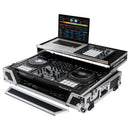 Odyssey FZGSDDJ1000W1 Pioneer DDJ-1000/DDJ-1000SRT Flight Case avec espace rack 1U et plate-forme coulissante