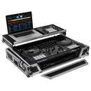 Odyssey FZGSDDJ1000W1 Pioneer DDJ-1000/DDJ-1000SRT Flight Case avec espace rack 1U et plate-forme coulissante