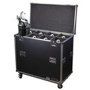 Odyssey FZLEKO8W - Flight case pour luminaire Leko Lite avec roulettes