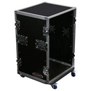 Odyssey FZSRPAR16W - Flight-case pour ampli Space Saver Pro 16U avec roulettes