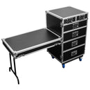Odyssey FZWB6WDLX - Flight-case de luxe à six tiroirs avec roulettes et table d'appoint