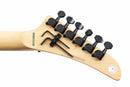Kramer KNSBBPBF Nightswan Guitare électrique avec Seymour Duncan Humbuckers - Noir/Bleu à pois