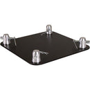 Global Truss F34-Sq-4137 Black Aluminium Base Plate 12''X12'' - Red One Music