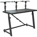 Bureau DJ Gravity GR-GFDJT01 avec haut-parleur flexible et plateau pour ordinateur portable