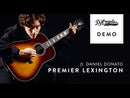 D'Angelico DAPD300TBCBAPS PREMIER LEXINGTON Series - Guitare électrique acoustique Lexington Dreadnought - Trans Black Cherry Burst