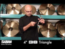 Sabian 61134-4B8 B8 Triangle en bronze - 4"