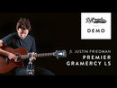 D'Angelico DAPLSG200MAHCP PREMIER GRAMERCY Series - Guitare électrique acoustique Gramercy LS Grand Auditorium CE - Acajou satiné