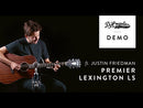D'Angelico DAPLSD300MAHCP PREMIER LEXINGTON Series - Guitare électrique acoustique Lexington LS Dreadnought - Acajou satiné