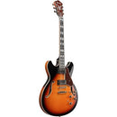 Ibanez Artstar AS113 Guitare électrique semi-creuse avec micros Super 58 - Brown Sunburst
