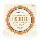 Cordes pour ukulélé en nylon noir baryton D'Addario EJ53B