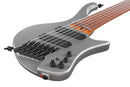 Ibanez EHB1006MSMGM EHB basse ergonomique sans tête multi-échelle 6 cordes avec housse (gris métallisé mat)