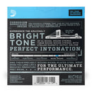 D'Addario Exl125-3d 3 pack Nickel enroule Super Light Top régulier en bas 09-46