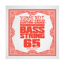Ernie Ball 1665EB .065 Corde de basse électrique enroulée en nickel
