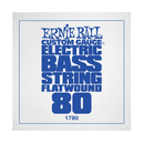 Ernie Ball 1780EB .080 Corde simple pour basse électrique à bobinage plat