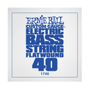 Ernie Ball 1740EB .040 Corde simple pour basse électrique à bobinage plat