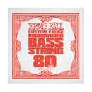 Ernie Ball 1680EB .080 Corde de basse électrique à simple bobinage en nickel