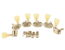 Kluson KDL-3-NPKDR 3+3 Double Ring Locking Tuner Set - Nickel
