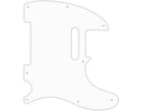 WD MUSIC WD-TE-102 Pickguard pour Fender 1954-présent USA ou 2002-présent fabriqué au Mexico Telecaster (blanc)