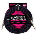 Ernie Ball 6397EB Straight Braided Cable (Purple Black) - 25'