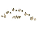 Kluson KD-6B-NM L6 Tuner Set w/Metal Oval Button - Nickel