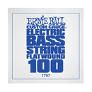 Ernie Ball 1797EB .100 Corde simple pour basse électrique à bobinage plat