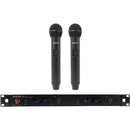 Audix Ap42 Om5 Receiver With Two Handheld Transmitters - Red One Music