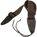 On-Stage GSA10BR Guitar Strap w/ Leather Ends - Brown