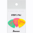 Ibanez B1000SVGPY Steve Vai Signature Model Heavy Guitar Picks 3 Pack - Vert/Rose/Jaune