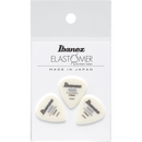 Ibanez BELJ1HD25 Lot de 3 médiators rigides en élastomère en forme de goutte d'eau - Blanc