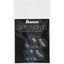 Ibanez PPA16MSGDB Grip Wizard Sand Grip Medium Médiators pour guitare Lot de 6 – Bleu foncé