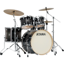 Tama CL52KSTPB Superstar Classic Pack de 5 coques en érable finition laquée - Transparent Black Burst