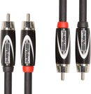 Roland RCC-15-2R2R Black Series Double RCA Interconnect Cable (15 ')