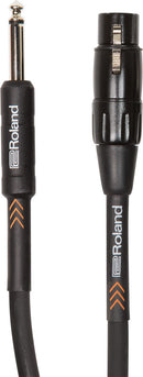 Roland RMC-B20-Hiz Black Series XLR-F à 1/4 "Câble microphone à haute impédance (20 ')