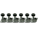 Kluson KRF-6BX-C Revolution Series Tuning Machines, F-Mount 6-In-Line w. Staggered Posts - Chrome