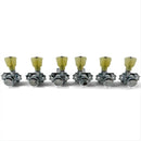 Kluson KRGL-3-NP 3+3 Locking Revolution Series G-Mount Tuning Machines fit 10mm hole Gibson - Nickel