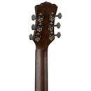 Luna SAFARIART Guitare de voyage acoustique vintage à 6 cordes en épicéa - Brownburst vintage en détresse