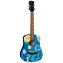 Luna SAF STR Safari Travel Acoustic Guitar (Starry Night)