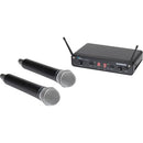 Samson Swc288Hq6-H Samsonconcert 288 Swc288Hq6 Dual Handheld 16-Channel True Diversity Wireless System Uhf H-Band - Red One Music