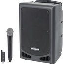 Samson EXPEDITION XP208W 8" 2-Way 200W Portable Bluetooth-Enabled PA System with Wireless Handheld Microphone - Red One Music