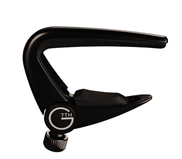G7th G7NP-BK Newport Capodastre pour guitare à cordes en acier (noir)