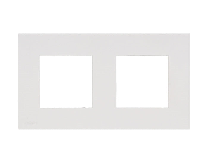 Audac CF45DH/W Double Cover Frame With Hooks (White) - 45 x 45mm