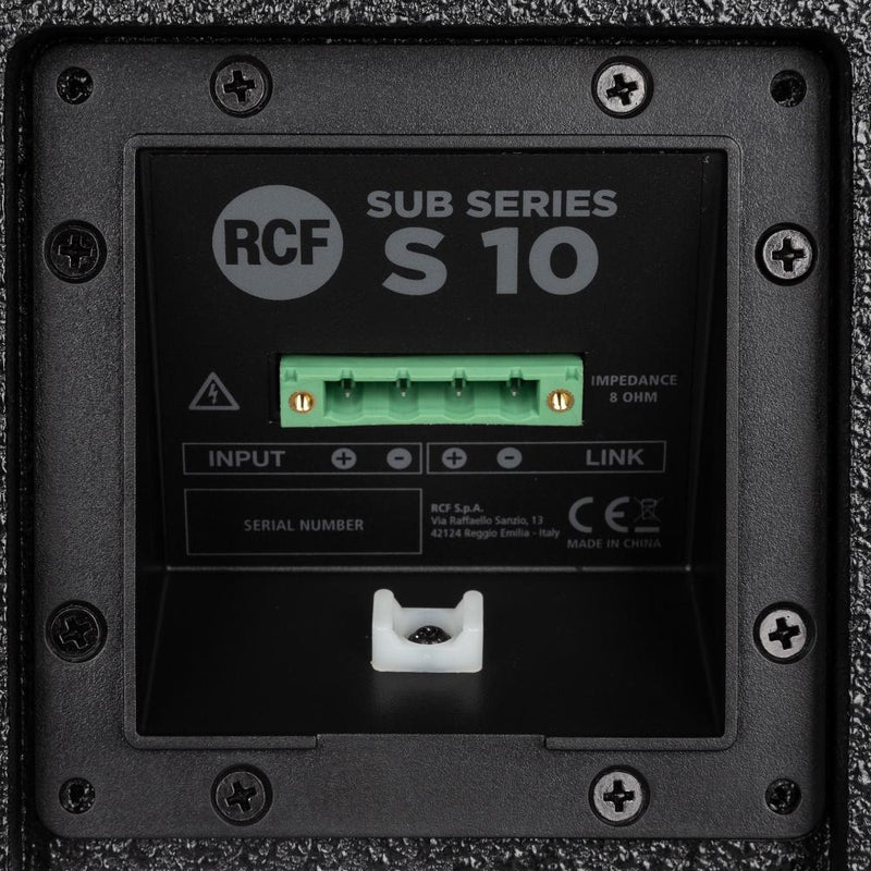 RCF S 10 Bass Reflex Subwoofer - 10 "