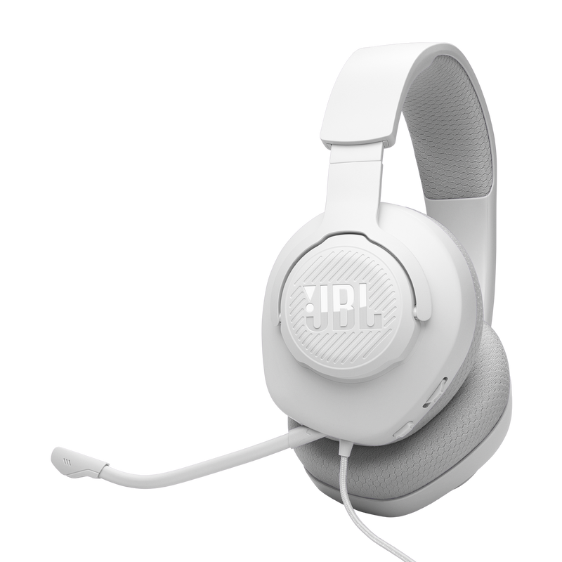 JBL QUANTUM 100M2 Wired Over-Ear Gaming Headset With Mic (White)
