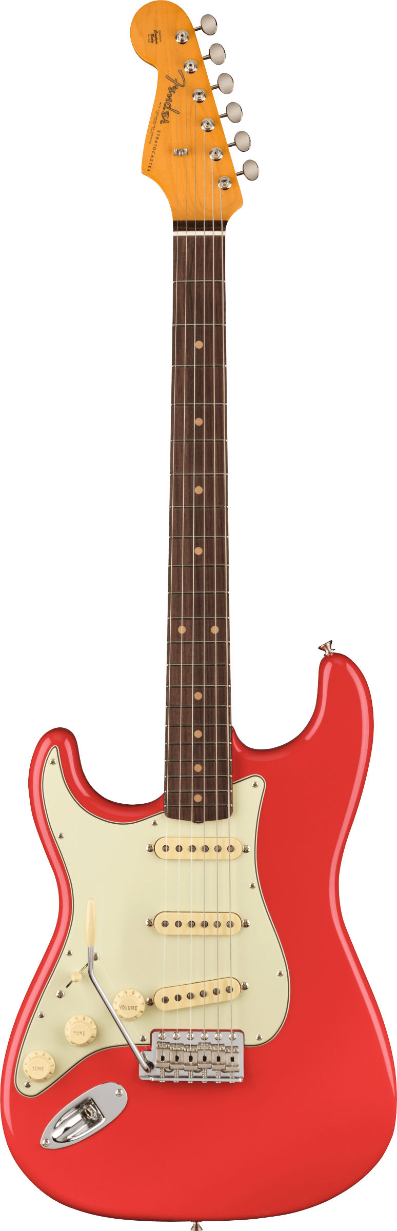 Fender AMERICAN VINTAGE II 1961 STRATOCASTER Left Handed Electric Guitar (Fiesta Red)